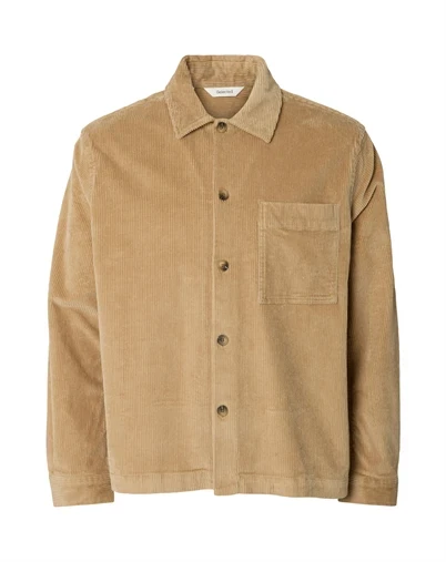 Selected - SLMOtto-Kris Cord Overshirt - Cornstalk